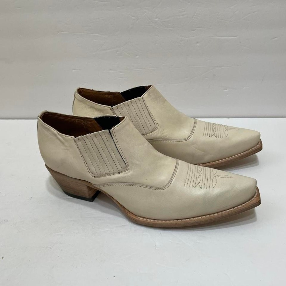 FREEBIRD WYOMING CREAM LEATHER BOOTIES